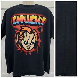 CHUCKY Crewneck Short Sleeve Airbrush Print Tshirt Size 2X